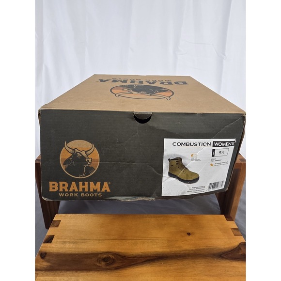 BRAHMA Women's Wheat Combustion 6" Steel Toe Work Boots **RIGHT 9 LEFT 9.5** - Picture 4 of 11
